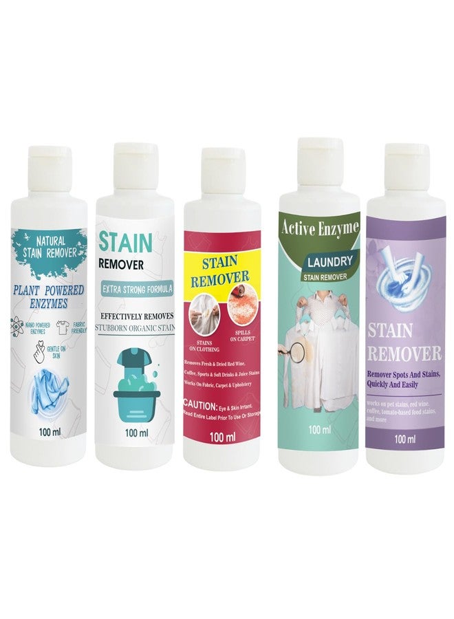 TOOVUS Stain Remover Combo Pack of Shirt, Doll, Red, Pista and Purple Stain Remover | Multi-Surface Cleaning Solution for Clothes, Fabrics, Upholstery (100 g Each) - Image 1